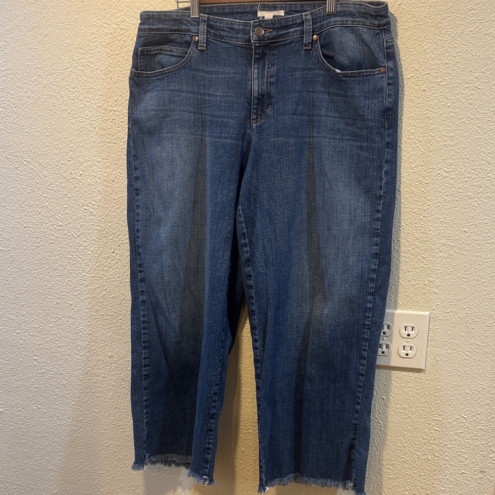 Eileen Fisher Dark Blue Ankle Jeans